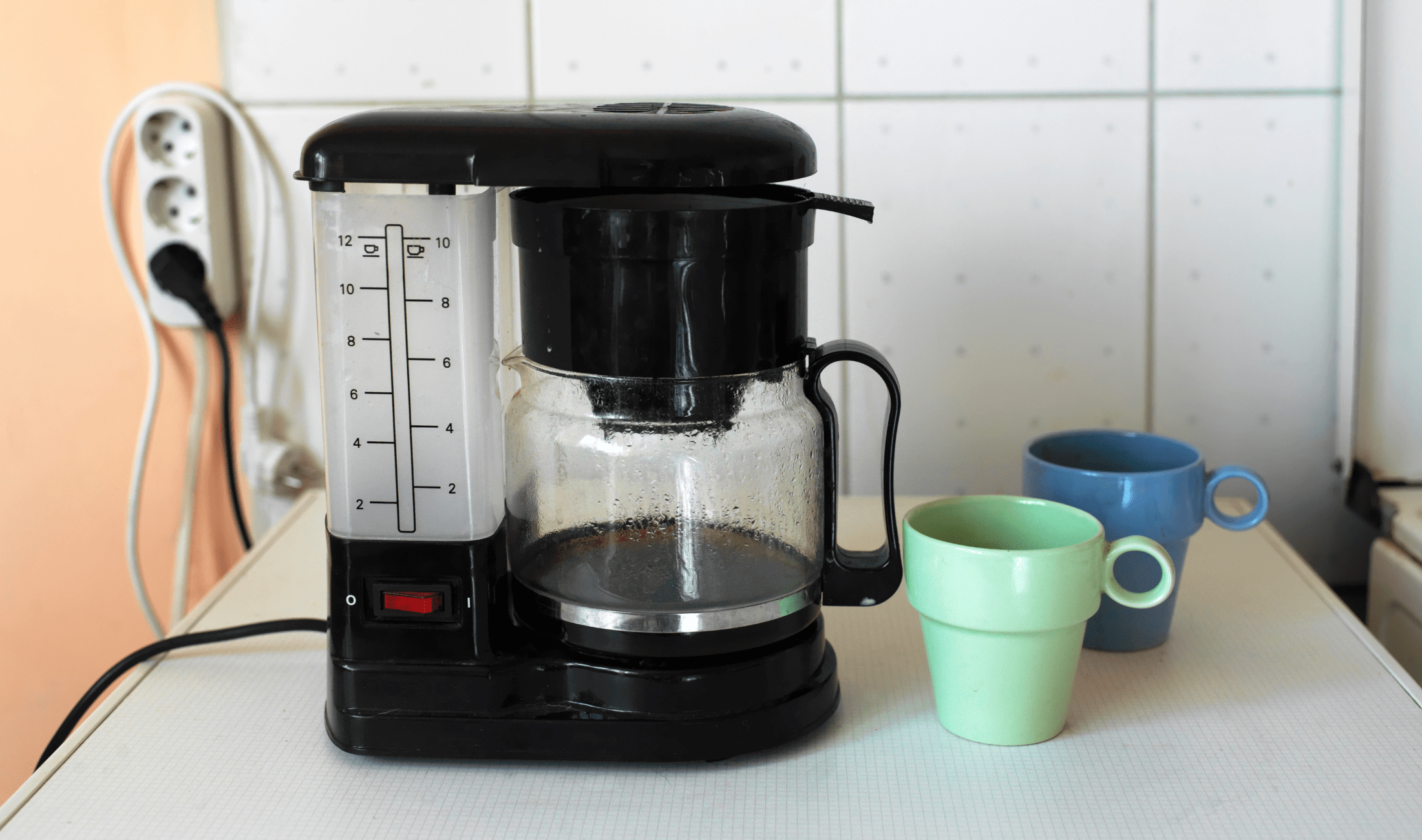 A coffee machine on a kitchen counter.